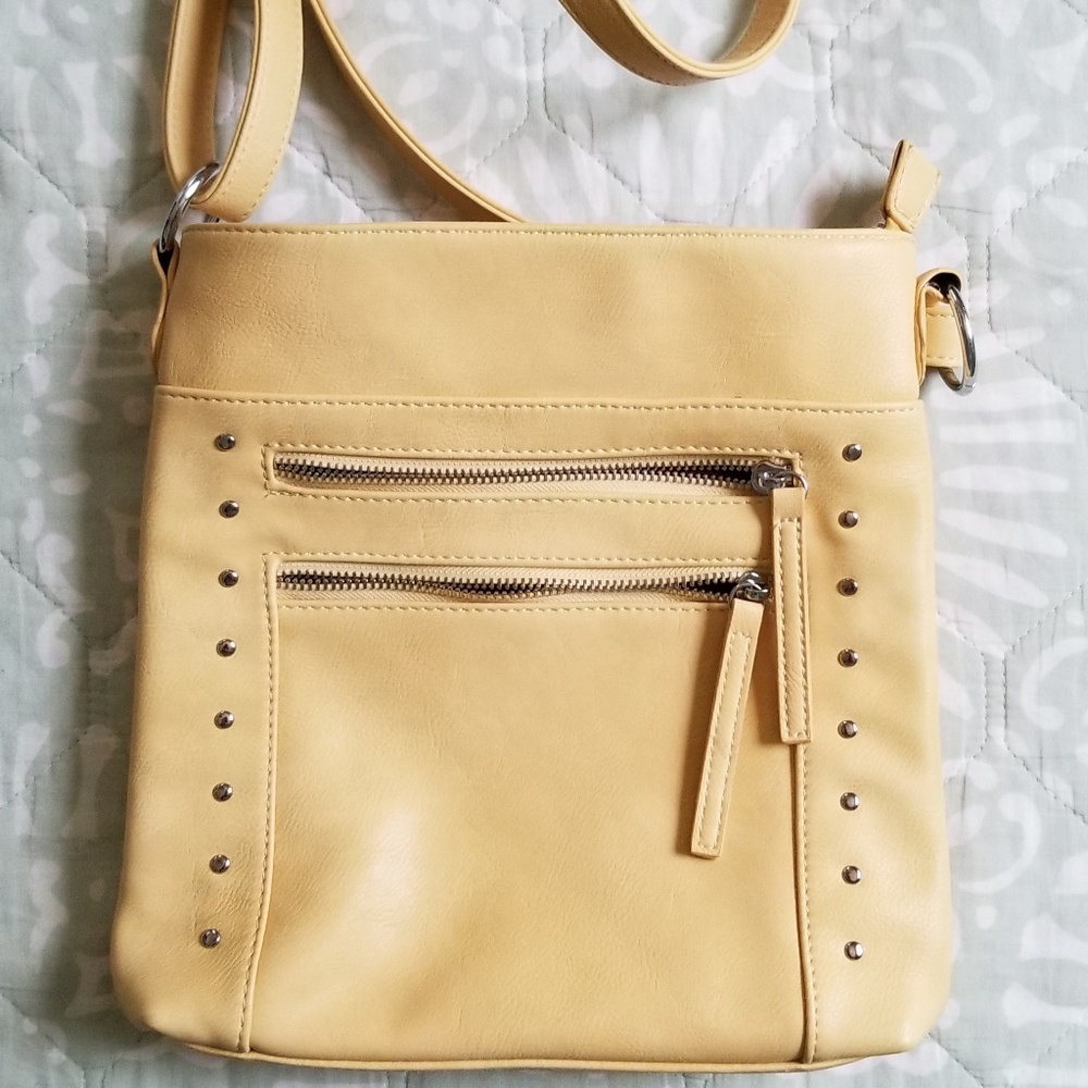 Blush studded crossbody